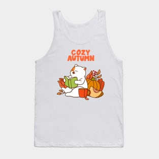 Cat and Cozy Autumn Tank Top